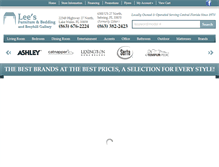 Tablet Screenshot of leesfurnitureonline.com